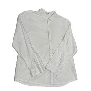 James Perse Shirt 4 / S Men’s White Long Sleeve Button Down Collared 100% Cotton